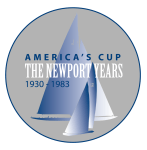 America's Cup Newport Years Exhibit logo by SallyAnne Santos