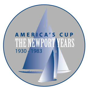 America's Cup Newport Years Exhibit logo by SallyAnne Santos