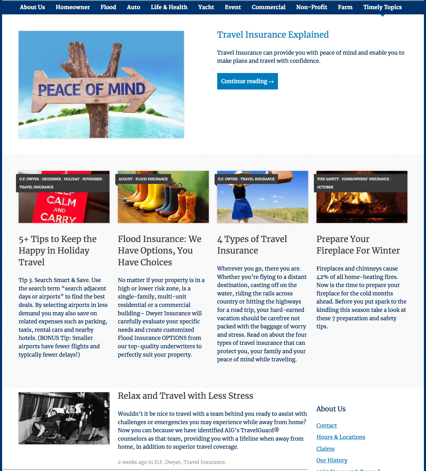 Dwyer.Insure website by Windlass Creative