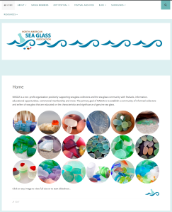 North American Sea Glass Association website by Windlass Creative