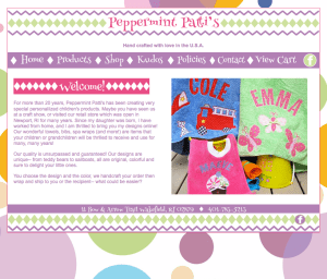 Children's Clothing website designed by Windlass Creative