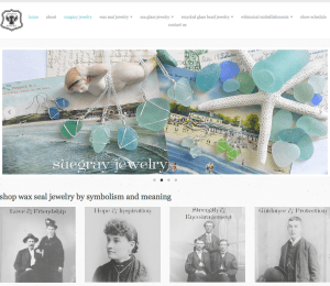 Suegray Jewelry website design by Windlass Creative