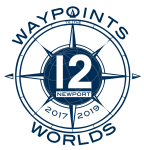 12 Metre Waypoints to the Worlds logo by SallyAnne Santos